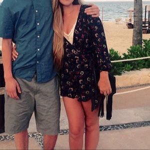 American eagle romper floral